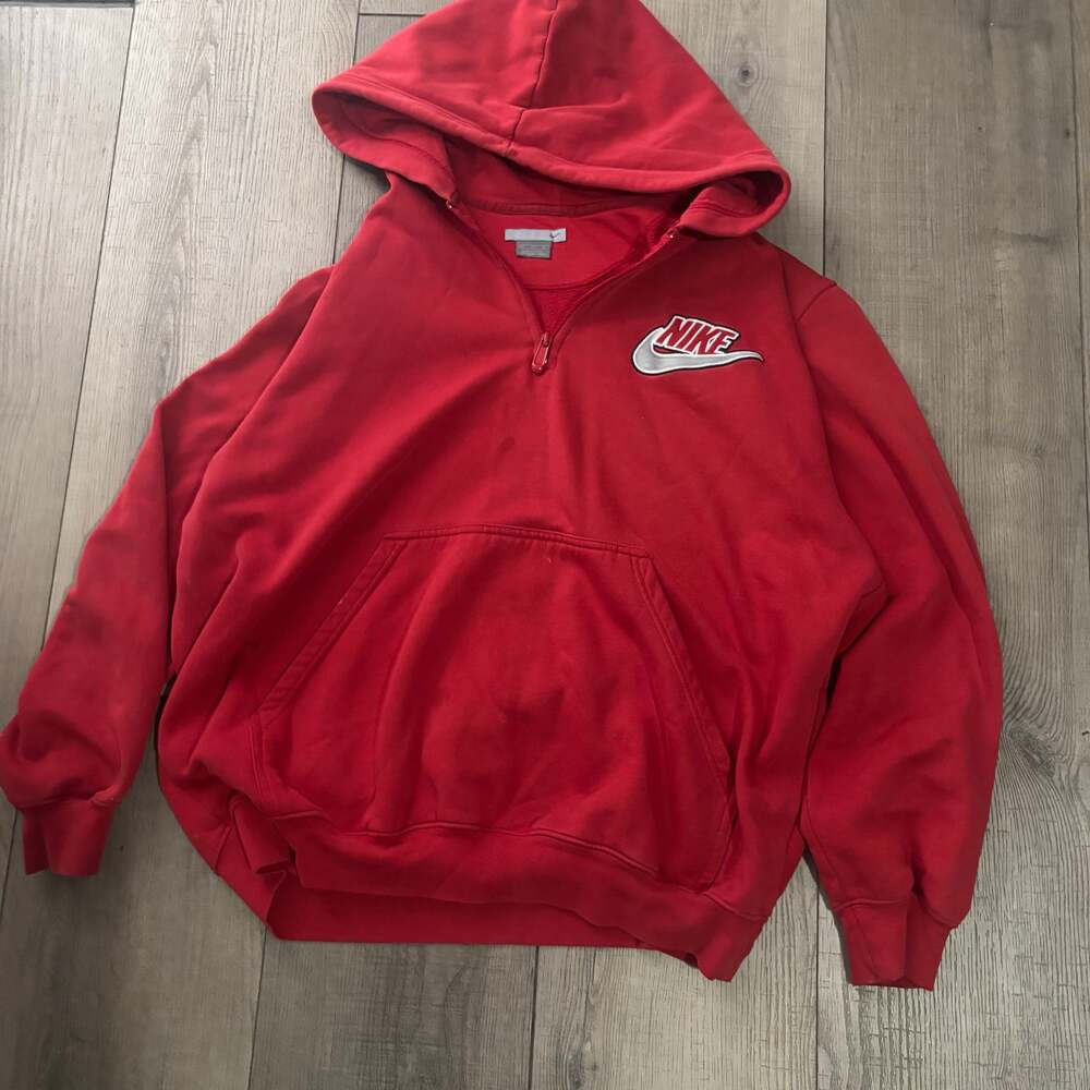 Vintage Nike quarter zip Red